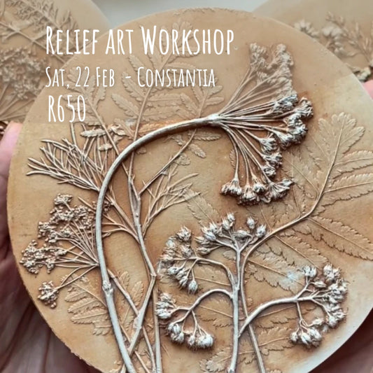 Relief Art | Sat, 22 Feb  | 10:00 am | Courtyard 53 - Elderflower Nursery