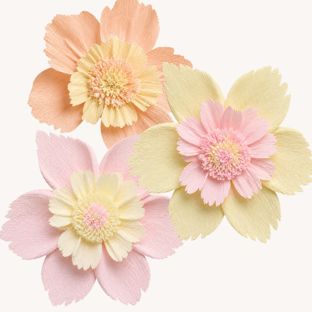Wild Flower Arrangement (Set of Three) | Pastel Mix