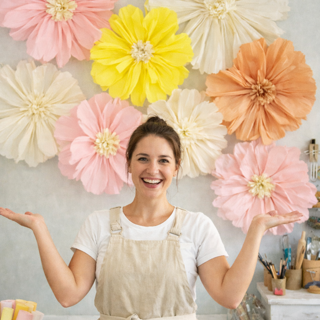 Giant Paper Flower Workshop | Fri 24 & Sat 25 Jul  | Pretoria East - The Doodle Shack