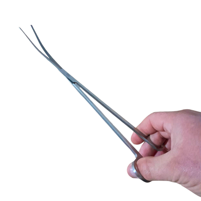 Extra Long Terrarium Pruning Scissors - Curved blade