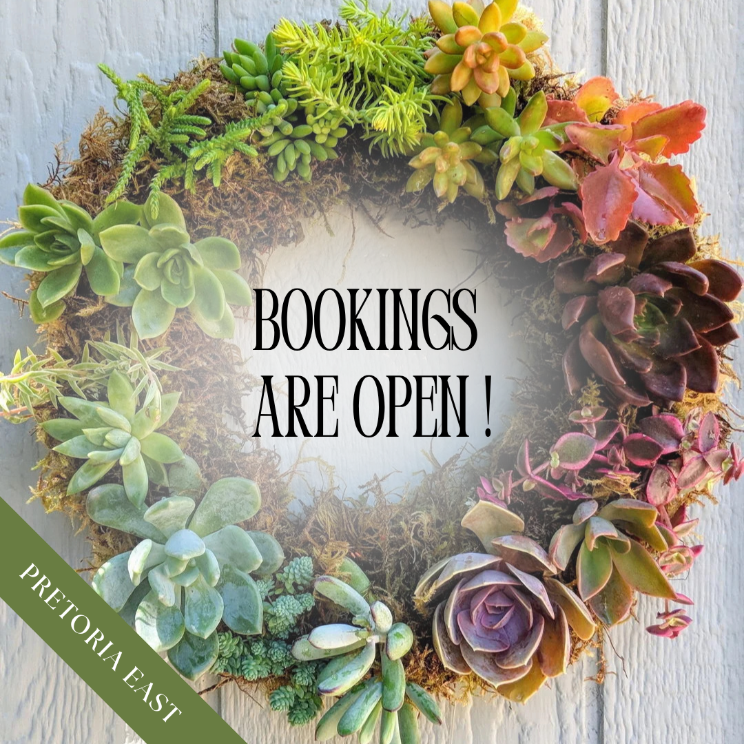 Succulent Wreath Workshop | Sat, 5 Dec  | Pretoria East - The Doodle Shack