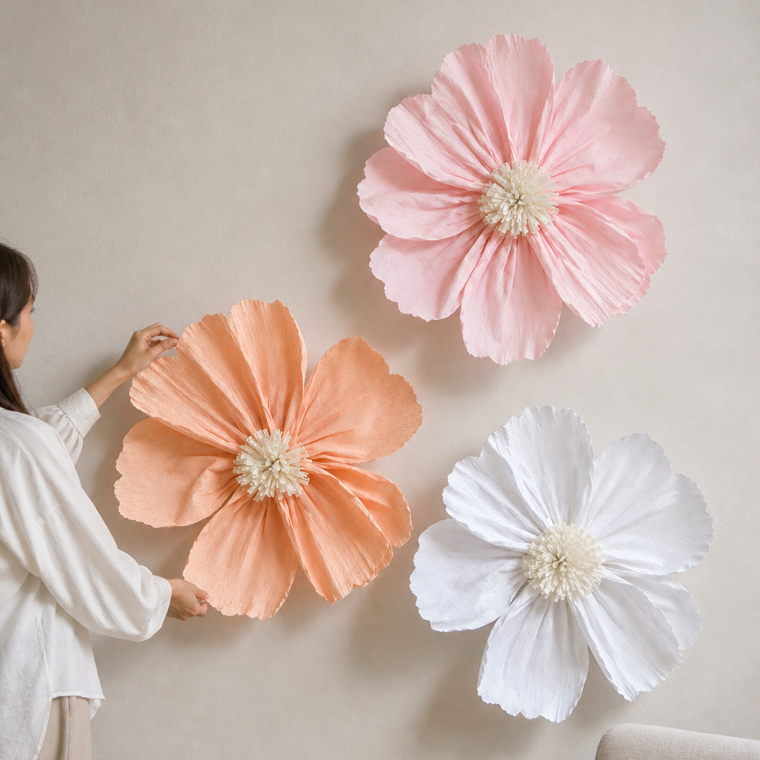 Poppy Arrangement (Set of Three) | Pastel Mix