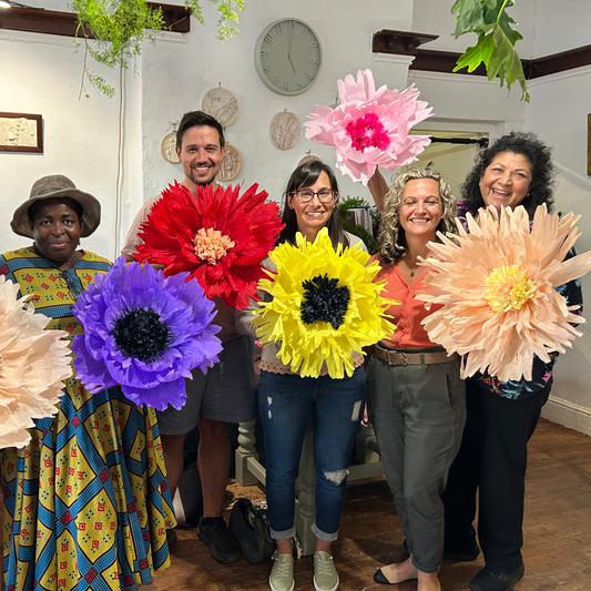 Giant Paper Flower Workshop | Fri 24 & Sat 25 Jul  | Pretoria East - The Doodle Shack