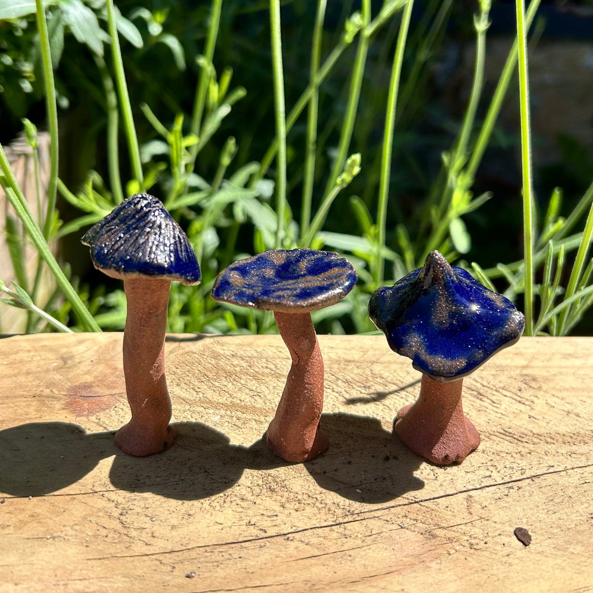 Ceramic Mushroom Terrarium Decor - Set of 3