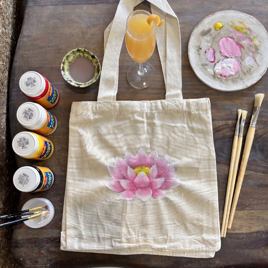 Tote Bag Painting Workshop | Sat 18 Jul | Wynberg - Elderflower Creative